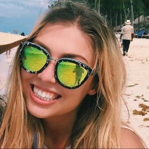 Diff Cat Eye Reflective Sunglasses